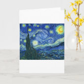 Sterrennacht ~ Van Gogh Kaart (Gele Bloem)
