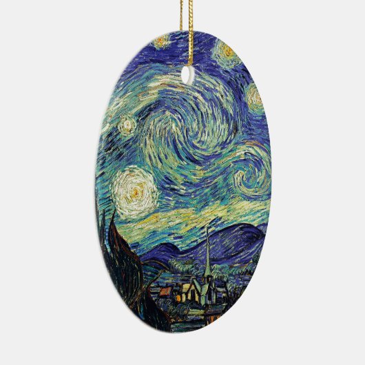 Sterrennacht van Gogh Keramisch Ornament (Rechts)