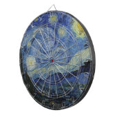 Sterrennacht & Van Gogh / kunst Dartbord (Voorkant Rechts)