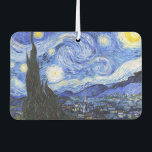 Sterrennacht Van Gogh Luchtverfrisser<br><div class="desc">Van Gogh schilderde in 1889 'De Sterrennacht' uit het geheugen, terwijl hij in Frankrijk in een asiel zat, waar hij zich aansloot voor depressie.De scène toont het uitzicht uit zijn slaapkamerraam. Op het schilderij staan de maan, Venus en veel sterren omringd door geel en wit licht.Onderaan bevindt zich een kerk...</div>