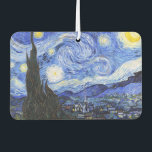 Sterrennacht Van Gogh Luchtverfrisser<br><div class="desc">Van Gogh schilderde in 1889 'De Sterrennacht' uit het geheugen, terwijl hij in Frankrijk in een asiel zat, waar hij zich aansloot voor depressie.De scène toont het uitzicht uit zijn slaapkamerraam. Op het schilderij staan de maan, Venus en veel sterren omringd door geel en wit licht.Onderaan bevindt zich een kerk...</div>