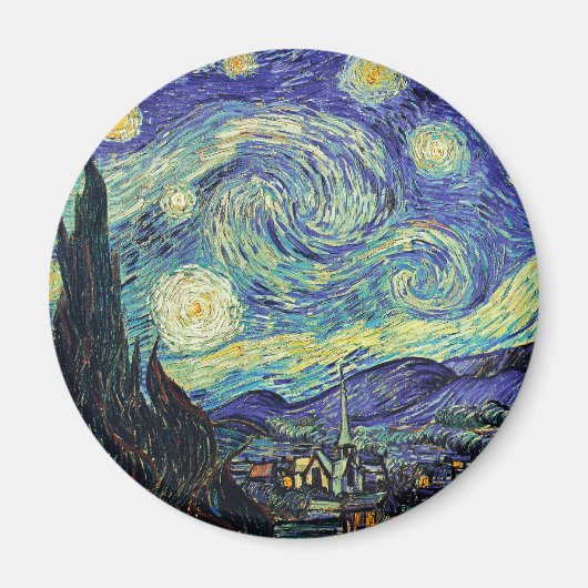 Sterrennacht van Gogh Magneet (Voorkant)
