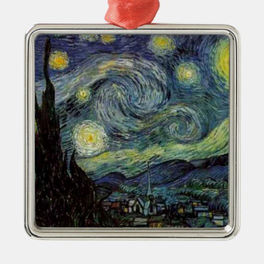 Sterrennacht - van Gogh Metalen Ornament (Voorkant)