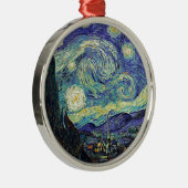 Sterrennacht van Gogh Metalen Ornament (Rechts)