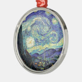 Sterrennacht van Gogh Metalen Ornament (Links)