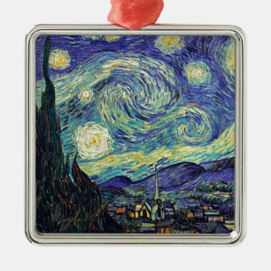 Sterrennacht van Gogh Metalen Ornament