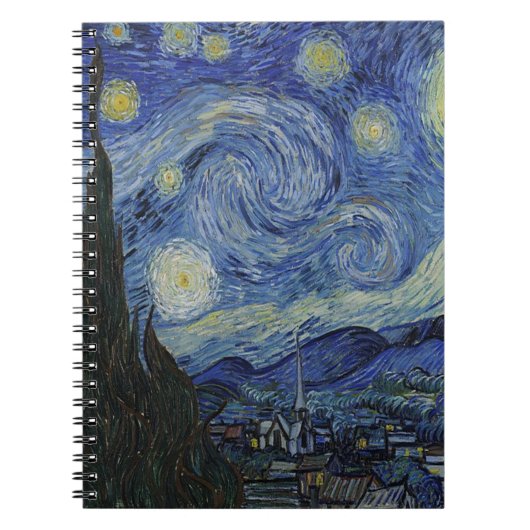 Sterrennacht Van Gogh Notitieboek (Voorkant)