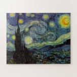Sterrennacht - van Gogh Painting Art Legpuzzel<br><div class="desc">Van de mineramp van Nuenen tot degene die hij op zijn vensterbank plaatste na de scène met Gauguin; van de avondster merkte hij op in 1875 in Corot Olive Orchard tot de brief die hij in augustus 1888 aan zijn broer schreef, waarin hij zei: "Op een dag of op een...</div>