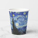 Sterrennacht Van Gogh Paper Cups Papieren Bekers<br><div class="desc">Haal je nu in de startende nacht Papieren bekertjes en druk je mensen onder de indruk van een van de legendarische schilderijen die ooit gemaakt is door Van Gogh</div>