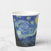 Sterrennacht Van Gogh    Papieren Bekers (Achterkant)