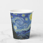 Sterrennacht Van Gogh    Papieren Bekers (Voorkant)