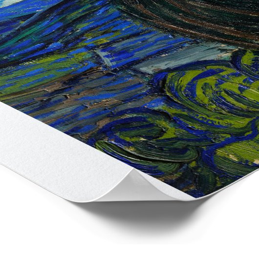Sterrennacht Van Gogh Poster (Hoek)