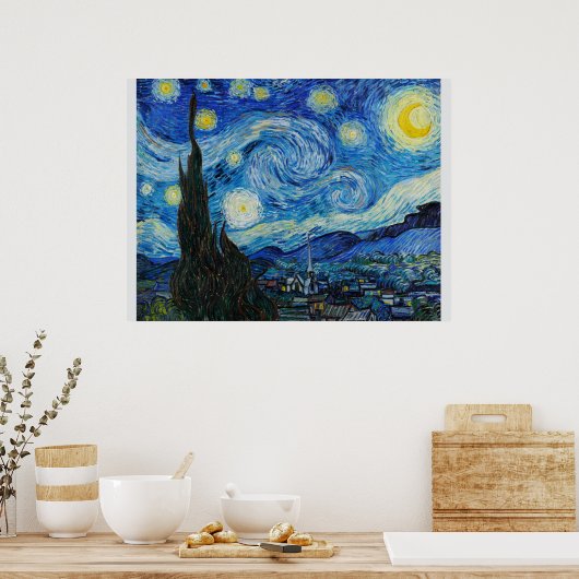Sterrennacht Van Gogh Poster (Keuken)