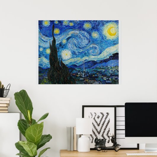 Sterrennacht Van Gogh Poster (Thuiskantoor)