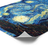Sterrennacht Van Gogh Poster (Hoek)