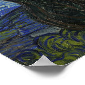 Sterrennacht Van Gogh Poster (Hoek)