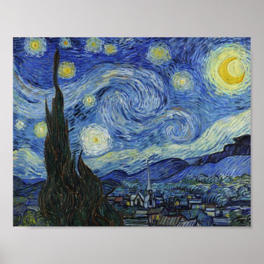 Sterrennacht Van Gogh Poster (Voorkant)