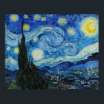 Sterrennacht Van Gogh Poster<br><div class="desc">Breng de lichtkleuren en zwenkpatronen van de Sterrennacht van Van Gogh naar huis met dit kleurrijke poster. Ideaal voor elke kamer thuis. Voeg een beetje verfijning toe aan je ruimte of geef het als cadeau aan kunstliefhebbers. Beveel vandaag uw bestelling en geniet van de tijdloze aantrekkingskracht van dit iconische meesterwerk...</div>