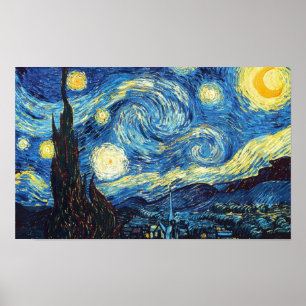 Sterrennacht - Van Gogh Poster