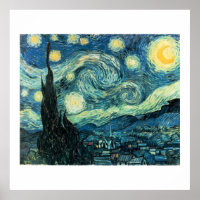 Sterrennacht Van Gogh Poster (hoge kwaliteit)