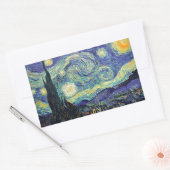Sterrennacht van Gogh Rechthoekige Sticker (Envelop)