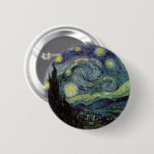 Sterrennacht - van Gogh Ronde Button 5,7 Cm (Voorkant /achterkant)