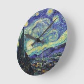 Sterrennacht van Gogh Ronde Klok (Hoek)