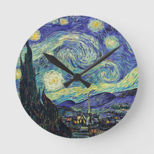 Sterrennacht van Gogh Ronde Klok
