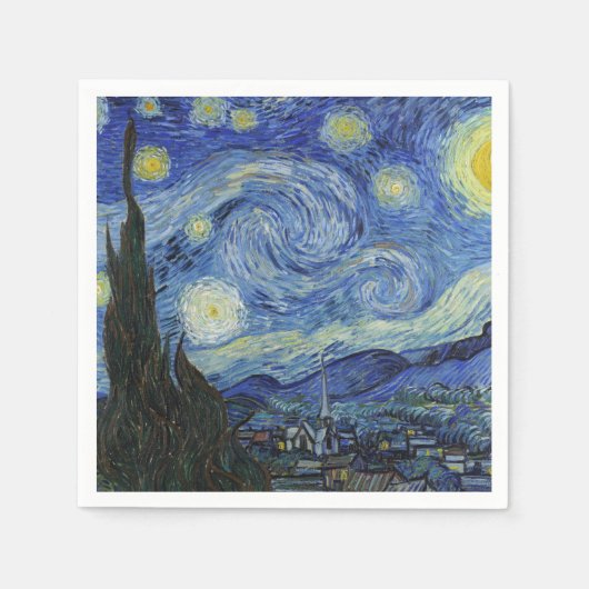 Sterrennacht Van Gogh Servet (Voorkant)