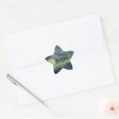 Sterrennacht - van Gogh Ster Sticker (Envelop)