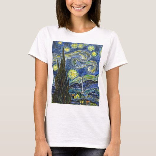 Sterrennacht Van Gogh T-shirt (Voorkant)