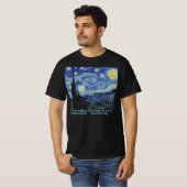Sterrennacht van Gogh T-Shirt (Voorkant volledig)