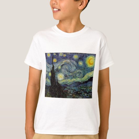 Sterrennacht - van Gogh T-shirt (Voorkant)