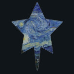 Sterrennacht Van Gogh Taarttopper<br><div class="desc">De Sterrennacht schilderde olie op doek door Vincent van Gogh,  1889. Momenteel gevestigd in het Museum of Modern Art.</div>
