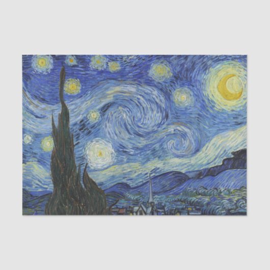 Sterrennacht Van Gogh Tissuepapier (Voorkant)