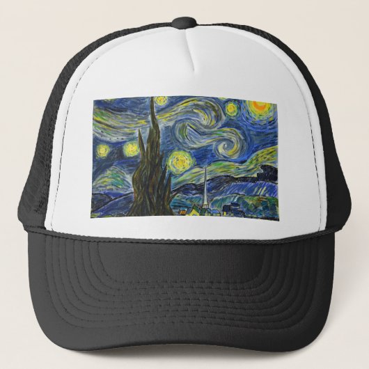 Sterrennacht Van Gogh Trucker Pet (Voorkant)