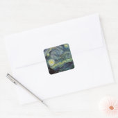 Sterrennacht - van Gogh Vierkante Sticker (Envelop)