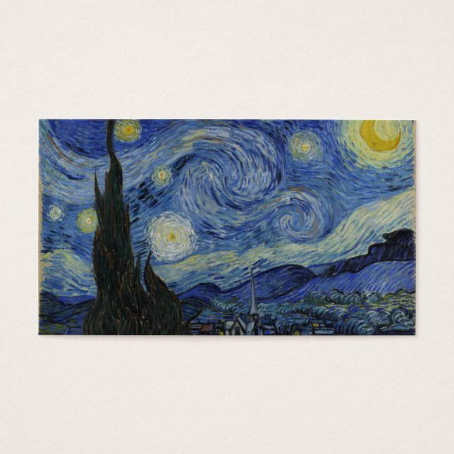 Sterrennacht Van Gogh Visitekaartjes (Voorkant)