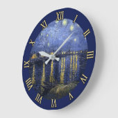 Sterrennacht van Gogh Wall Clock Grote Klok (Hoek)