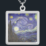 Sterrennacht van het ketting Van Gogh<br><div class="desc">Sterrennacht van Van Gogh voor de kunstminnaar of dromer in je leven.</div>