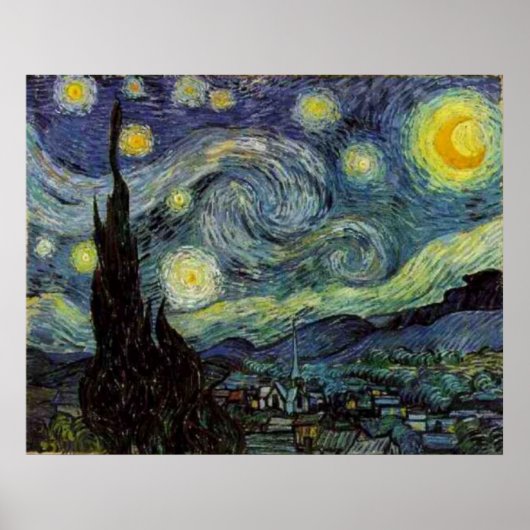 Sterrennacht van het Poster van Gogh (Voorkant)