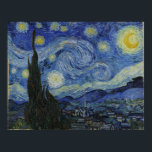 Sterrennacht van het Poster Van Gogh<br><div class="desc">Van Gogh Poster</div>