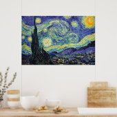 Sterrennacht van het Poster van Gogh (Keuken)