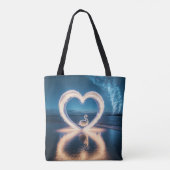 Sterrennacht van liefde tote bag (Achterkant)