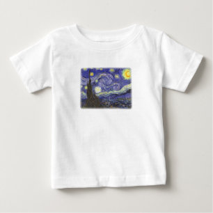 Sterrennacht van Van Gogh baby t-shirt