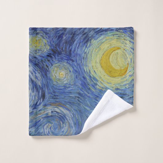 "Sterrennacht" van Van Gogh Bad Handdoek (Wasdoekje)