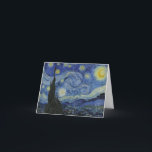 "Sterrennacht" van Van Gogh Bedankkaart<br><div class="desc">Dit ontwerp toont een zeer hoge resolutie,  ongewijzigd en onbewerkt,  van Van Goghs bekende "Sterrennacht" schilderij.</div>