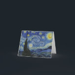 "Sterrennacht" van Van Gogh Bedankkaart<br><div class="desc">Dit ontwerp toont een zeer hoge resolutie,  ongewijzigd en onbewerkt,  van Van Goghs bekende "Sterrennacht" schilderij.</div>