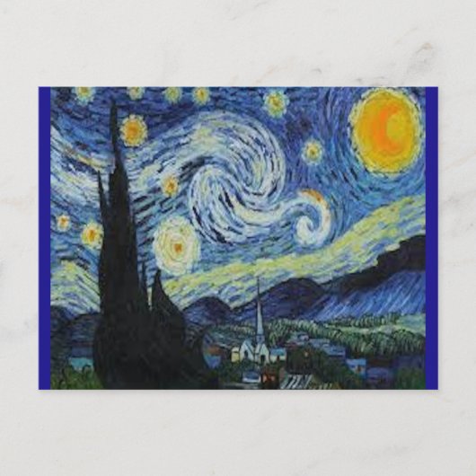 Sterrennacht van Van Gogh Briefkaart (Voorkant)