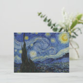 "Sterrennacht" van Van Gogh Feestdagenkaart (Staand voorkant)